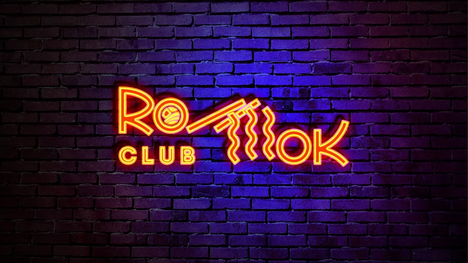 Разработка интерьерной вывески суши-бара «Roll Wok Club» в Кировграде